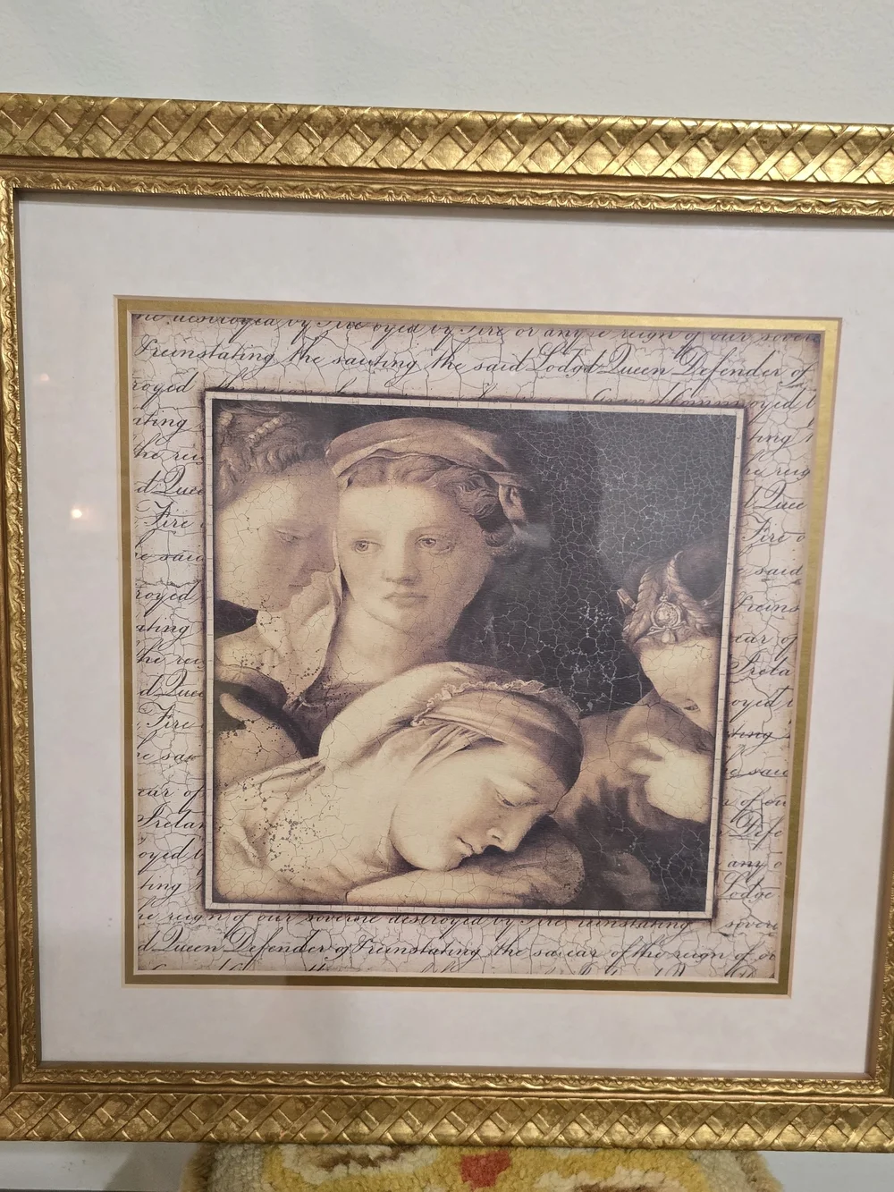 Framed piece is the 
